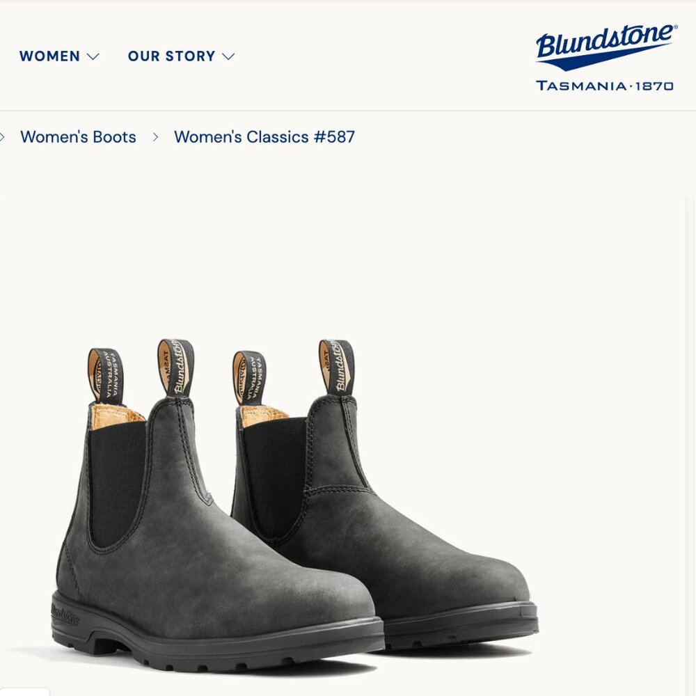 Blundstone grey suede Chelsea Boot AUS 5.5, US size 8
